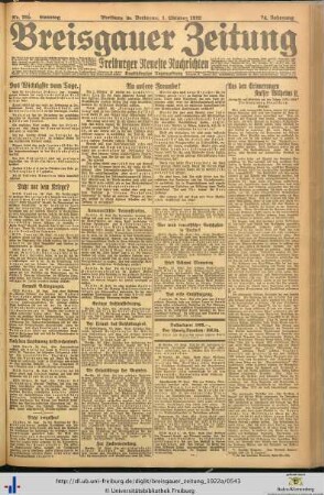 Nr. 265-295 (Oktober 1922)