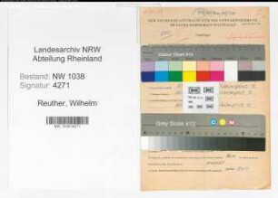 Entnazifizierung Wilhelm Reuther , geb. 30.01.1913 (Beamter)