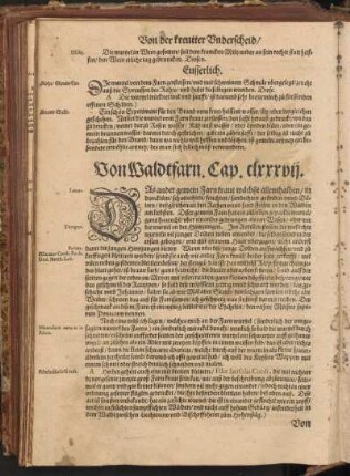 Von Waldtfarn, Cap. CLXXXVII