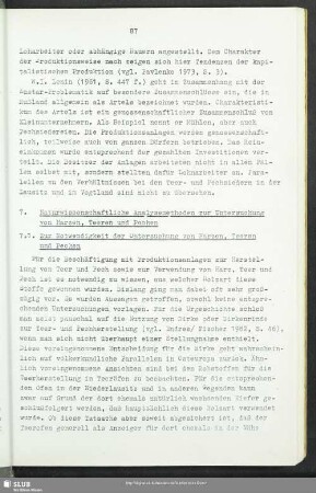 7. Naturwissenschaftliche Analysemethoden zur Untersuchung von Harzen, Teeren und Pechen