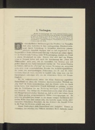 I. Vorfragen.