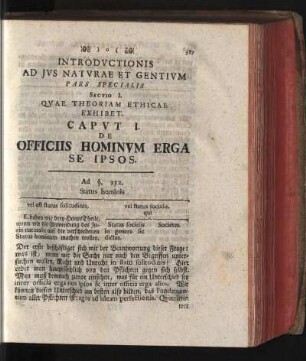 Caput I. De Officiis Hominum Erga Se Ipsos