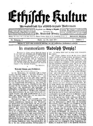 Rudolph Penzig zum Gedächtnis