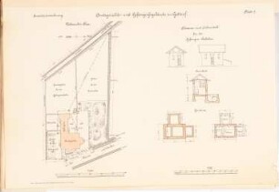 Amtsgericht, Gettorf: Lageplan 1:500, Stall 1:100