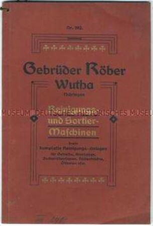 Reinigungs- und Sortiermaschinen