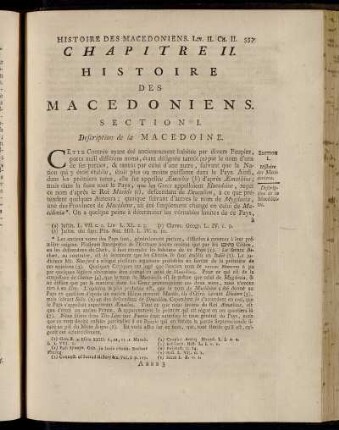 Chapitre II. Histoire des Macedoniens.