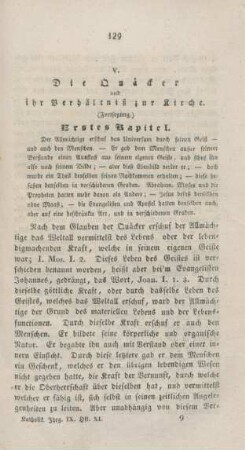 129-170 Die Quäcker und ihr Verhältniß zur Kirche : Fortsetzung