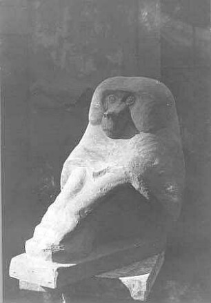 Sitzender Mantelpavian