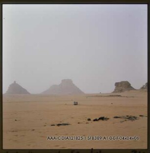 Landschaft nach Sandsturm, Blickrichtung Osten, Standort Lager