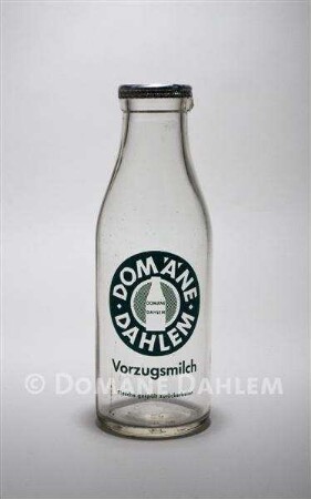 Milchflasche "Domäne Dahlem -Vorzugsmilch", 0,5 Liter