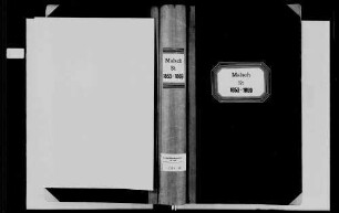 Malsch, katholische und israelitische Gemeinde: Sterbebuch 1853-1869