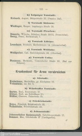 Krankenkost für Arme verabreichen