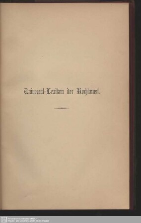 Universal-Lexikon der Kochkunst. II.