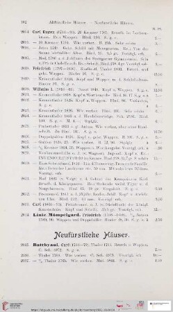 Neufürstliche Häuser (Nr. 2035-2276)