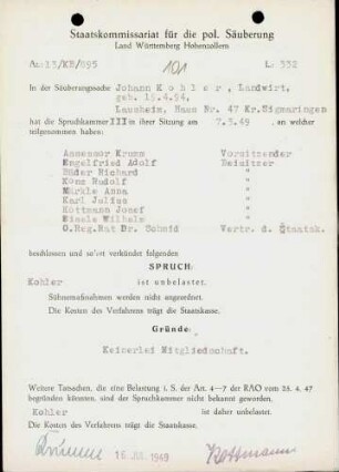 Kohler, Johann