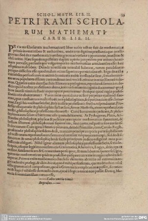 PETRI RAMI SCHOLARUM MATHEMATICARUM LIB. II.