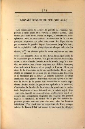 Sur Léonard Bonacci de Pise et sur trois écrits de cet auteur publiés par Balthasar Boncompagni : Article de M. O. Terquem. (Extrait der Annali di scienze Matematicke, tom. VII, Marzo e Aprile 1856.)