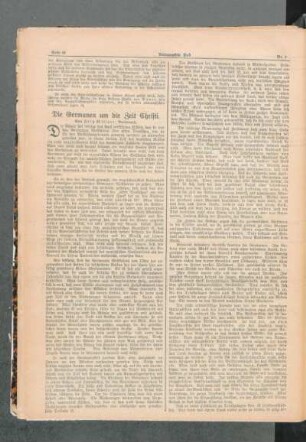 ¬Die¬ Germanen um die Zeit Christi
