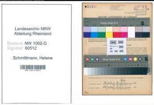 Entnazifizierung Helene Schmittmann, geb. 18.10.1906 (Haendlerin)