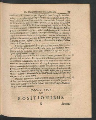 Caput XVII. De Positionibus.