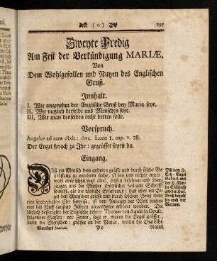 297-308, Zweyte Predig am Fest der Verkuendigung Mariae