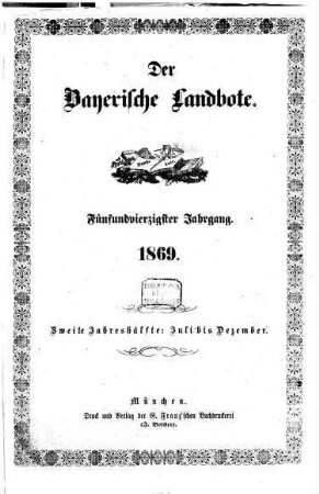 Der Bayerische Landbote. 1869 = Jg. 45, 7 - 12