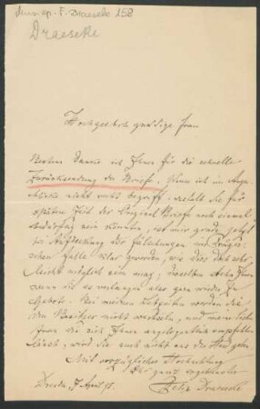 Brief an Marie von Bülow : 07.04.1895