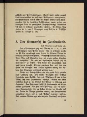 19-31, 5. Der Einmarsch in Feindesland - 7. Die Kasseler Kompanie