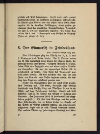 19-31, 5. Der Einmarsch in Feindesland - 7. Die Kasseler Kompanie