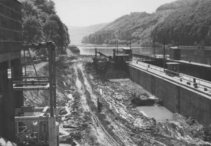 Baustelle der 2. Schleuse Guttenbach/Neckar