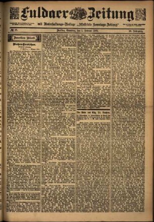 Zweite Ausgabe vom Sonntag, den 02. Februar 1902.