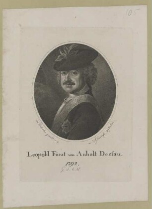 Bildnis des Leopold I. von Anhalt-Dessau
