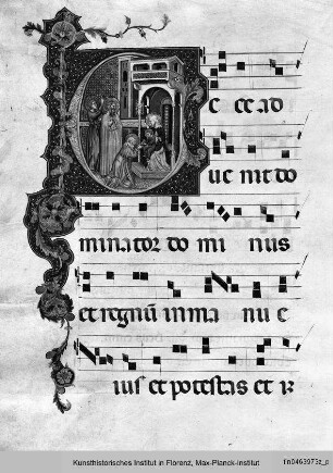 Graduale C aus San Domenico, Perugia : Initale E mit Anbetung der Könige
