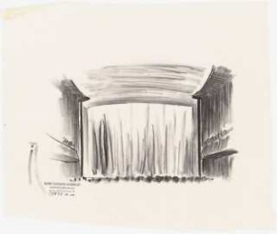 Stadttheater, Gelsenkirchen: Perspektivische Ansicht Bühne