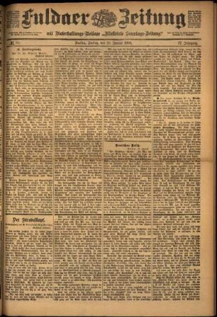 Ausgabe vom Freitag, den 19. Januar 1900.