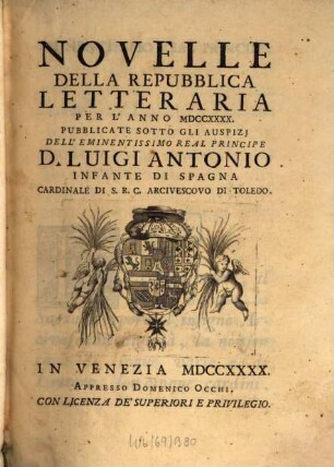 Novelle della repubblica letteraria. 1740