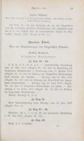 Zweiter Titel. Von den Beurkundungen des bürgerlichen Standes