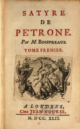 Satyre De Petrone, 1