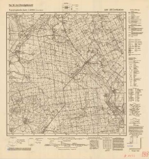 1293 (alte Nr.: 188) Alt Gertlauken, Topographische Karte 1:25000 (4-cm - Karte)
