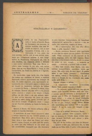 Realizar-se-á o casamento?