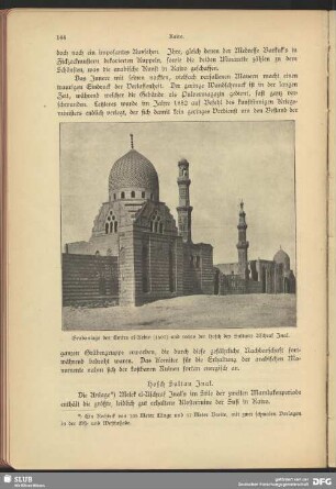 Grabanlage des Emirs el-Kebir (1507) und rechts der Hosch des Sultans Aschraf Inal