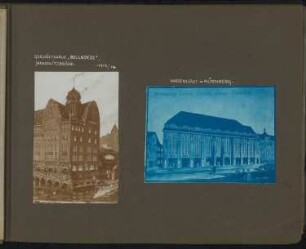 Geschäftshaus Belvedere, Berlin-Mitte; Warenhaus, Nürnberg: Ansichten