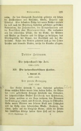 Dritter Zeitraum. Die hohenstaufische Zeit. 1138-1273