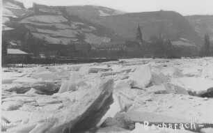 Eisaufschiebung 1929 bei Bacharach/Rhein