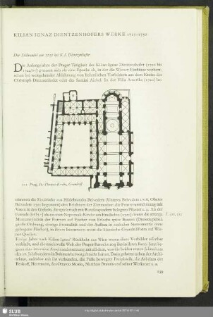 Kilian Ignaz Dientzenhofers Werke 1725-1730