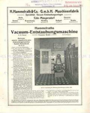 Vakuum-Entstaubungsmaschine