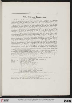 VIII: Thermen des Agrippa