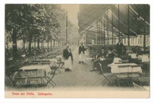 Gruss aus Stettin. Rathsgarten.