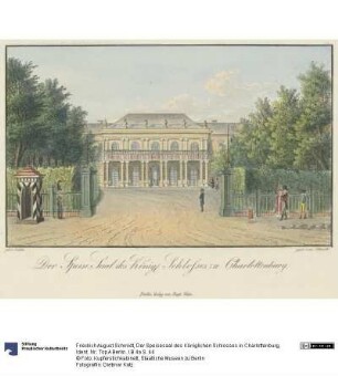 Der Speisesaal des Königlichen Schlosses in Charlottenburg