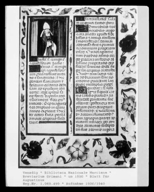 Breviarium Grimani — Blatt für Augustinus